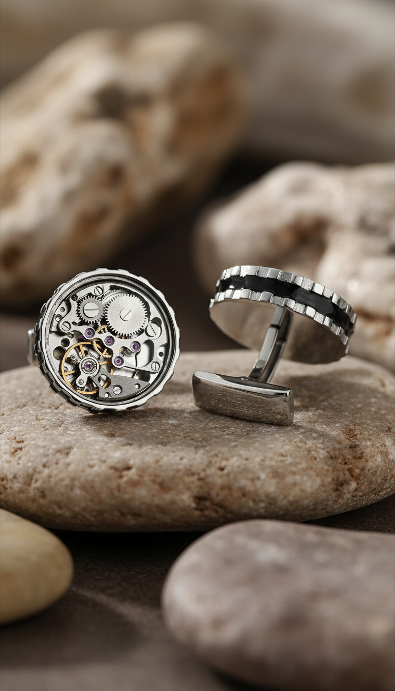 The Horologe Cufflinks (Silver)