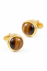 Atlas Tiger Eye Cufflinks
