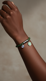 Four-Leaf Clover Crystal Bracelet