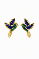 The Verdant Hummingbird Earrings