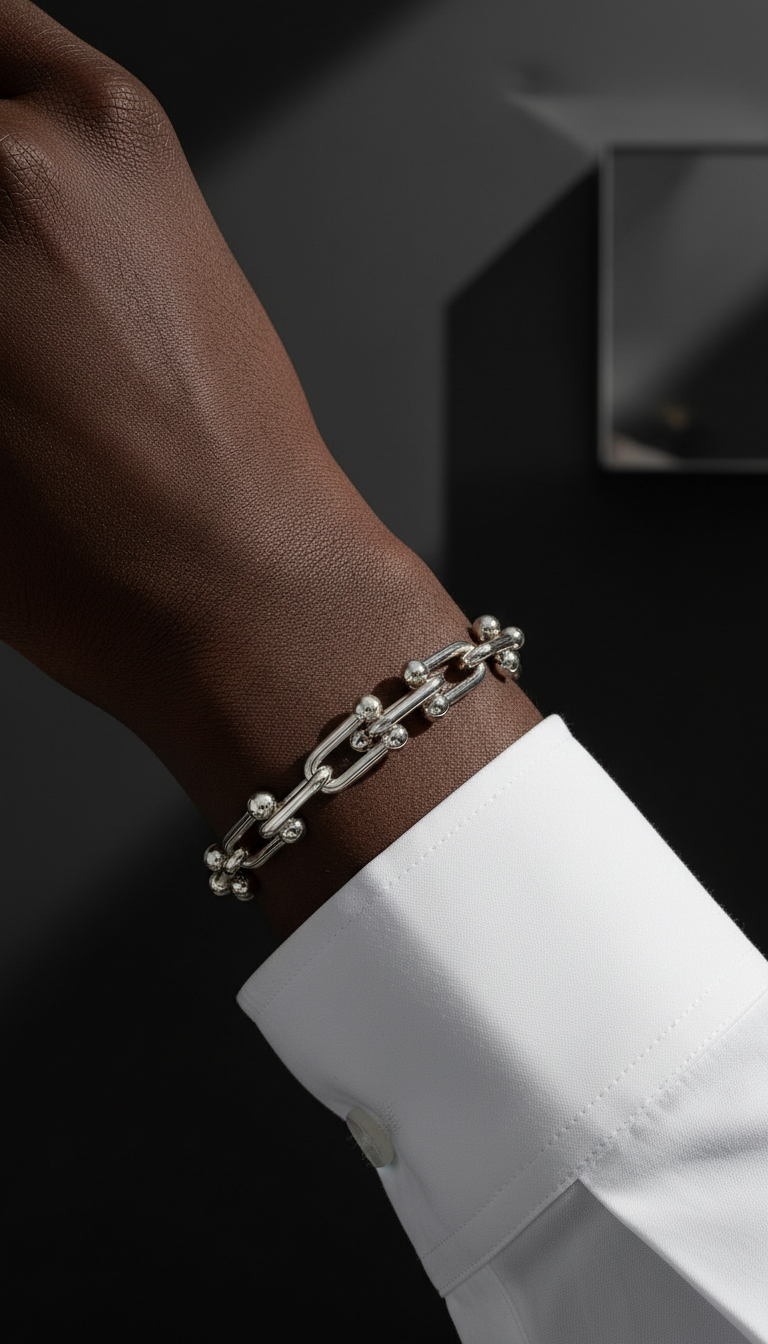 The UNITY Sovereign Link Bracelet (Silver)