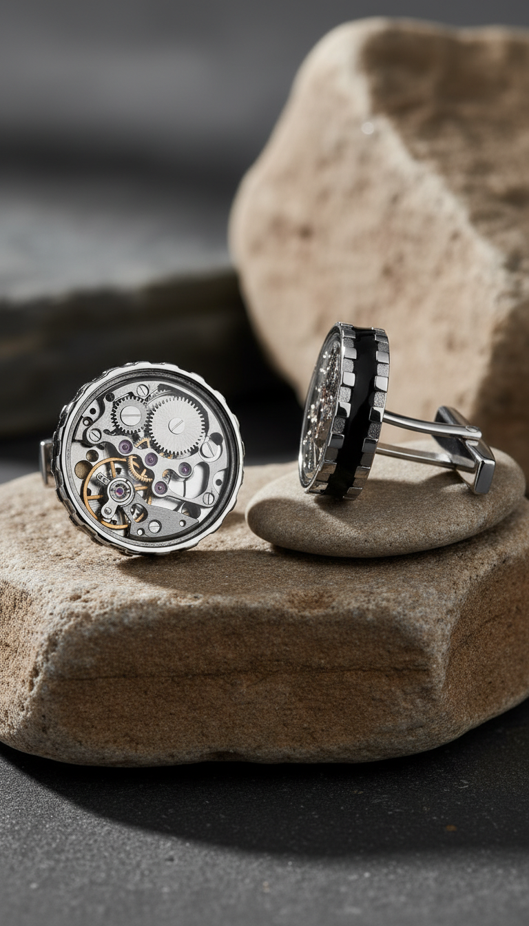 The Horologe Cufflinks (Silver)