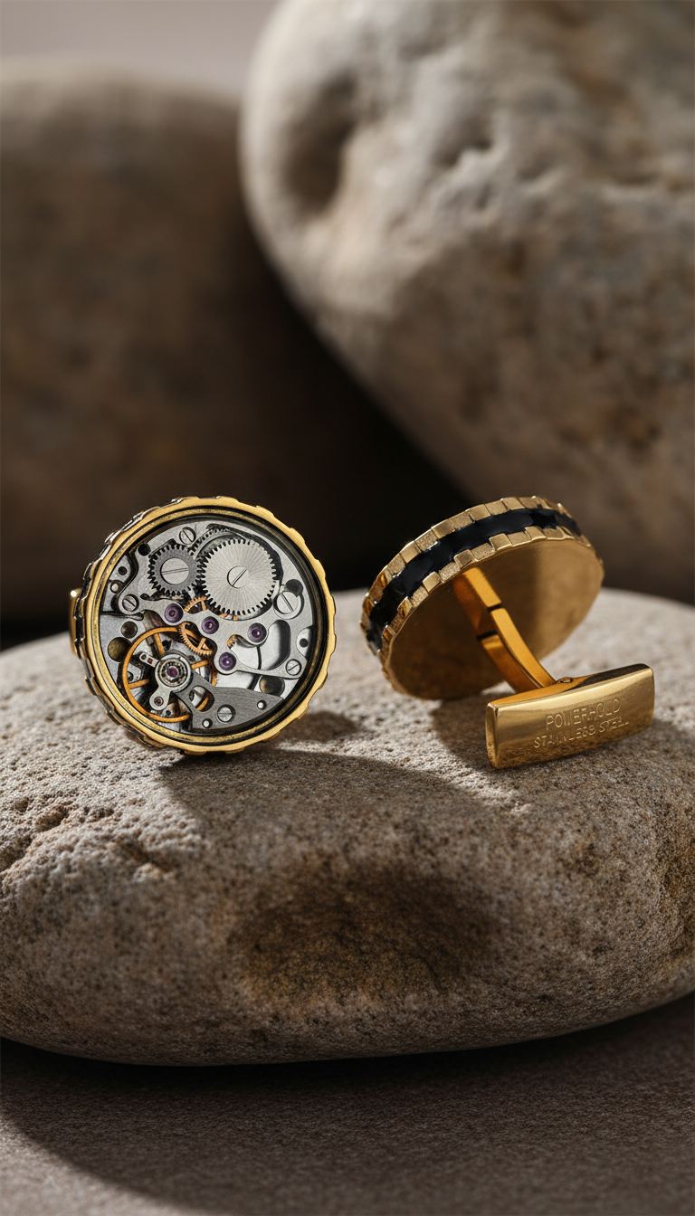The Horologe Cufflinks (Gold)