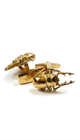 Egyptian  Scarab 18KT Gold plated cufflinks