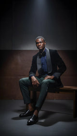 ブラックベルベットエッジタキシード